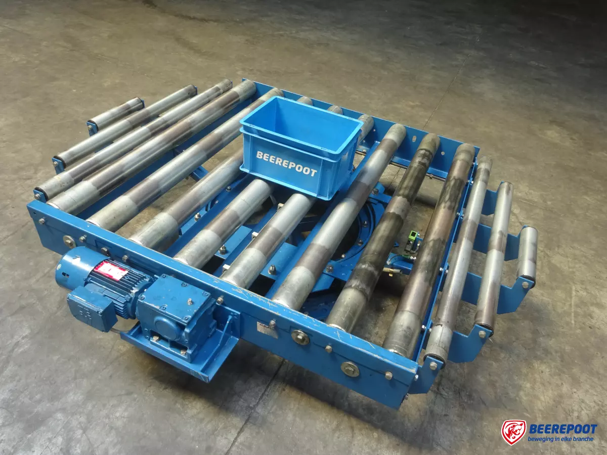 Roterende rollenbaanwissel
